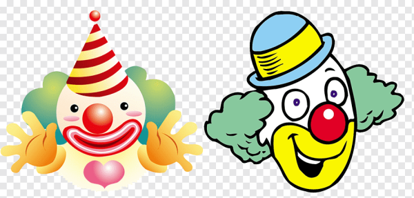 Лицо клоуна смайлик