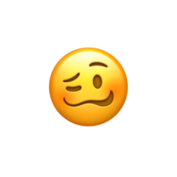 Подмигивающий смайлик айфон