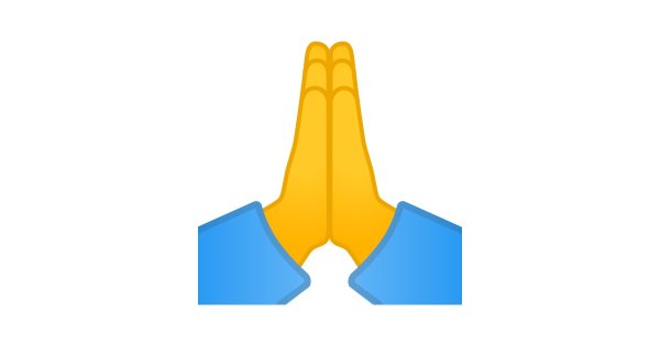 Смайлик сложенные ладони