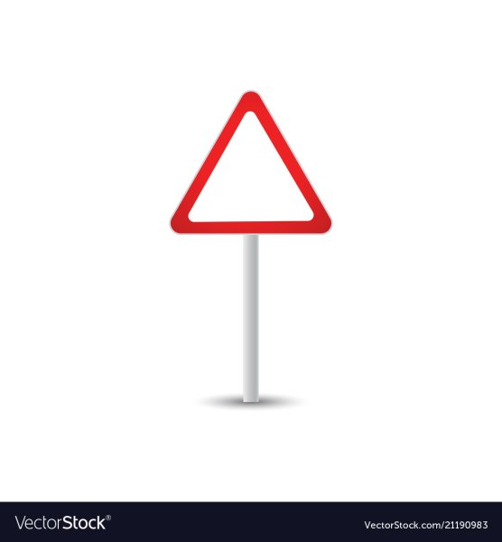 Пустой дорожный знак