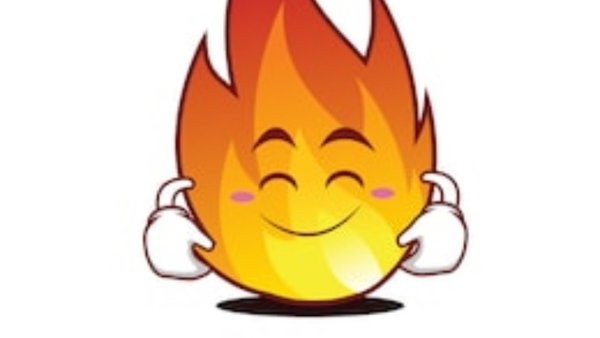 Мультяшный огонек