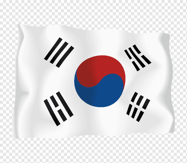 Корейский флаг срисовать