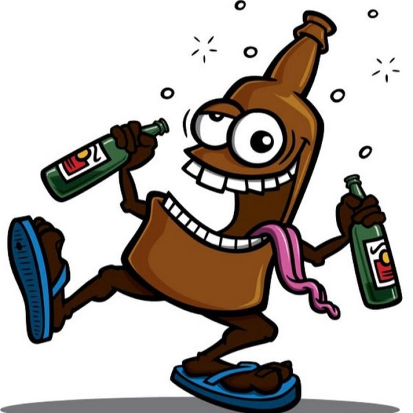 Смайлик бухает