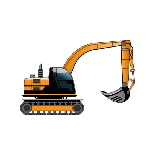Экскаватор иллюстрация