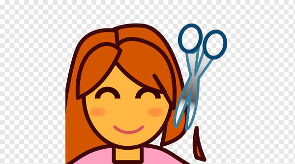 Смайлик с волосами