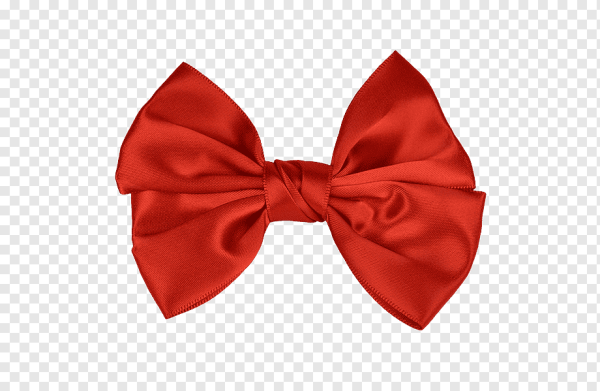 Красный бант бабочка