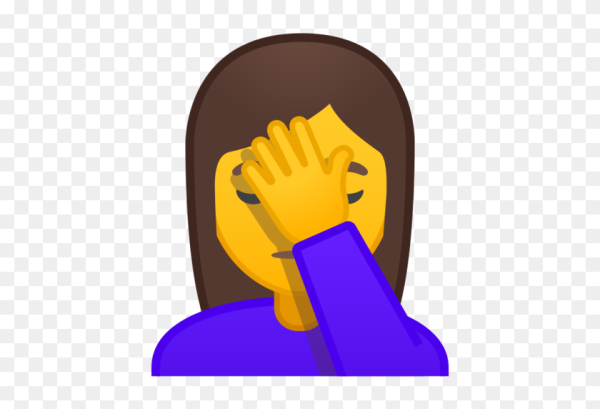 Смайлик бьет себя в лоб