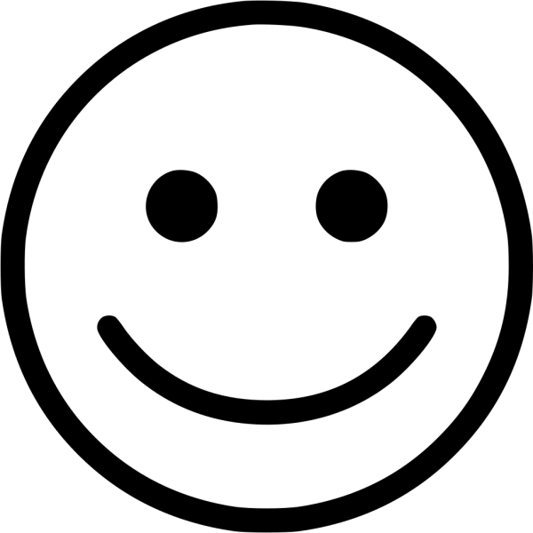 Рожица черно белая