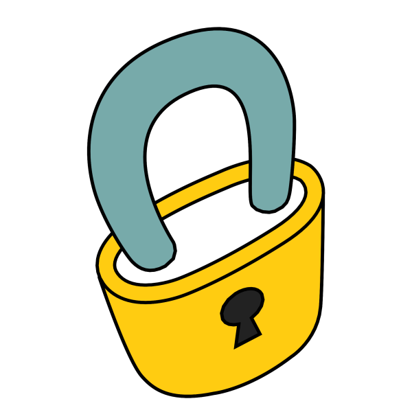 Навесной замок эмодзи