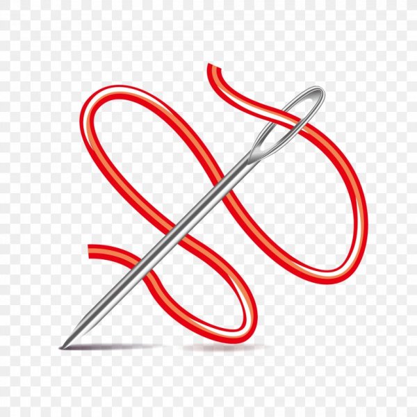 Иконка иголка с ниткой