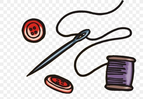 Нитки , иголки для шитья машинкой