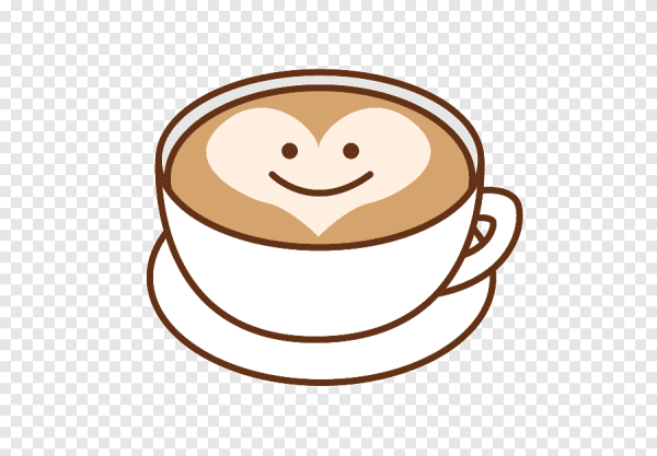 Чашка кофе мультяшная