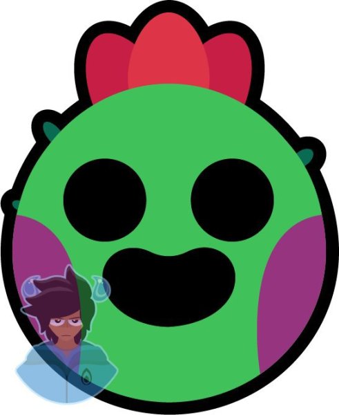 Спайк Brawl Stars значок