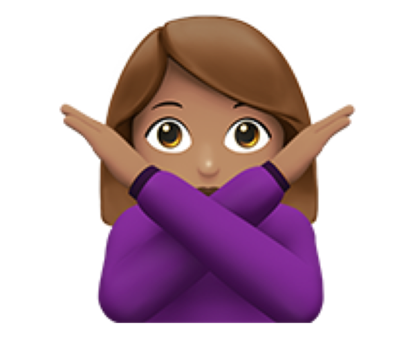 Смайлик с перекрещенными руками