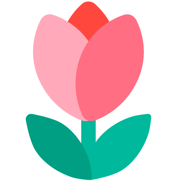 ЭМОДЖИ цветок тюльпан