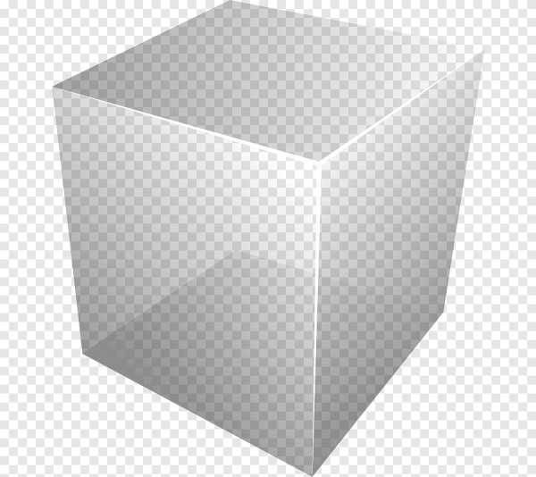 Объемные квадраты прозрачные