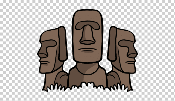 Статуя с острова Пасхи вектор