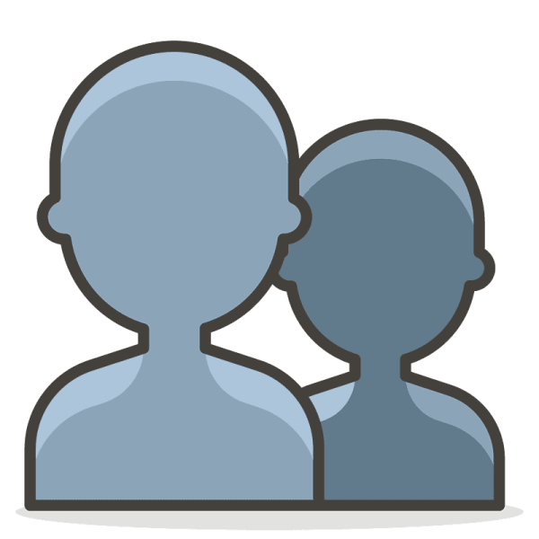 Смайлик два силуэта