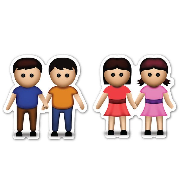 Смайлик мальчик и девочка