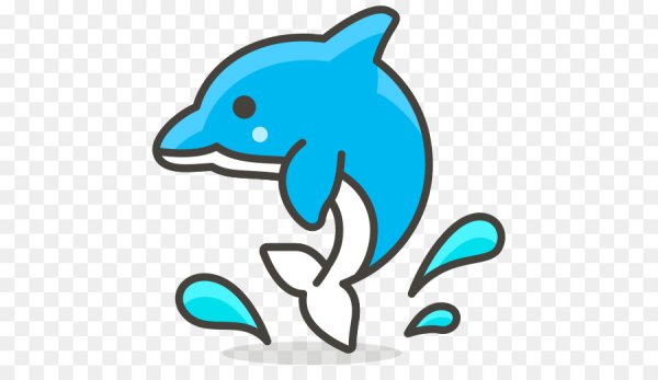 Стикеры маленькие дельфинчики