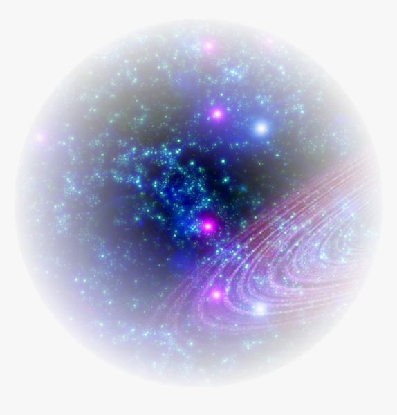 Галактика на прозрачном фоне