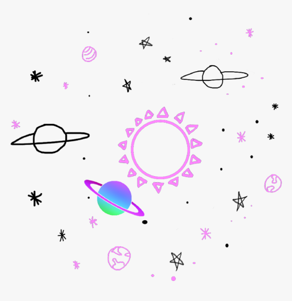 Галактика на прозрачном фоне