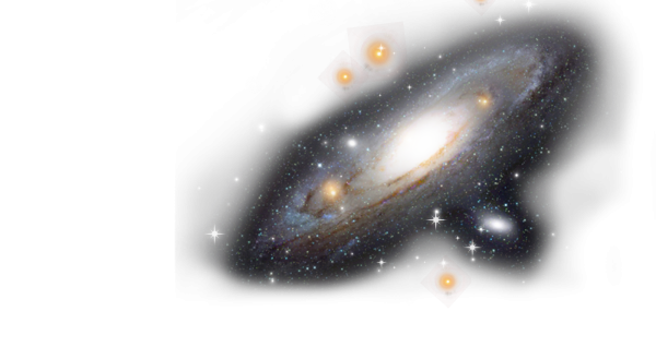 Галактика на прозрачном фоне