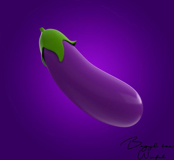 Смайл баклажан