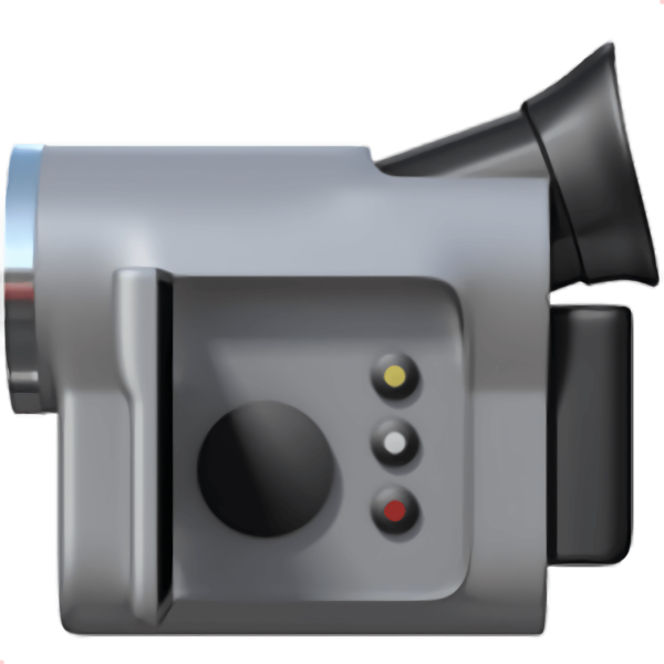 Смайлик фотоаппарат со вспышкой