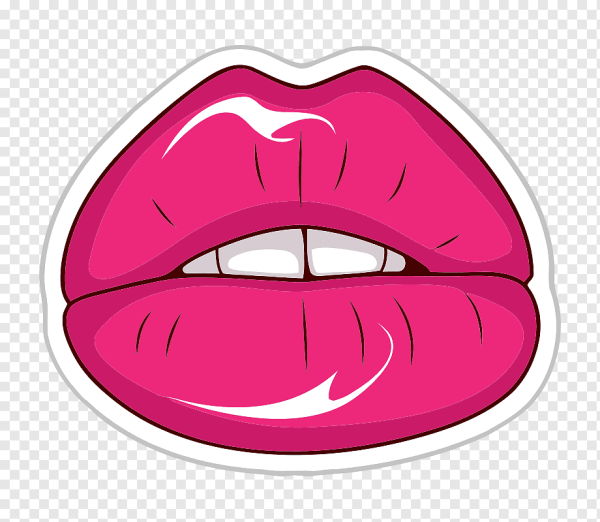 Губы стикер