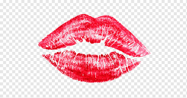 Губы на прозрачном фоне