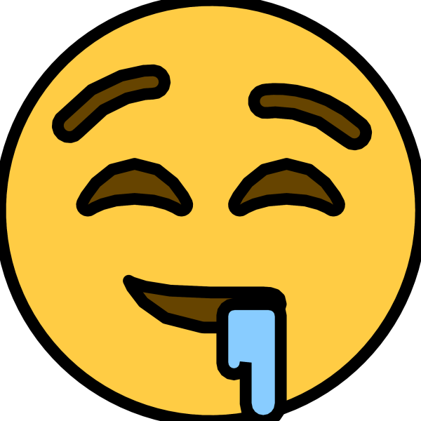 Смайлик со слюной