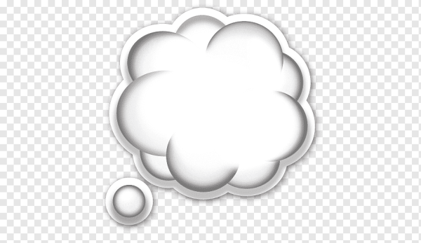 Эмодзи облако мыслей