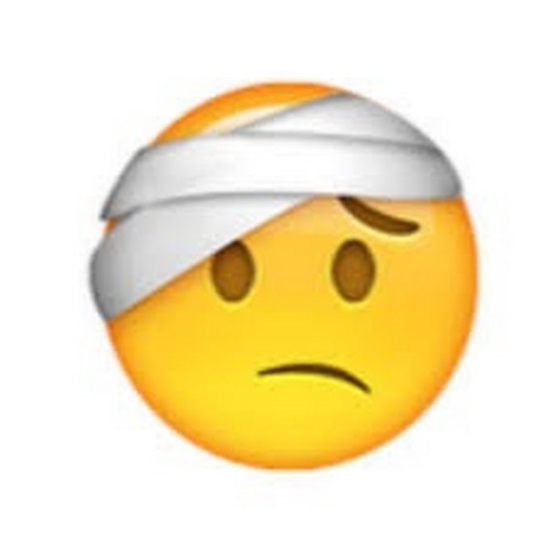 Смайлик с больной головой