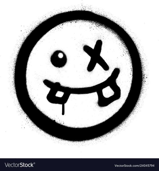 Смайлик граффити