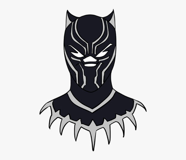 Черная пантера Марвел срисовать