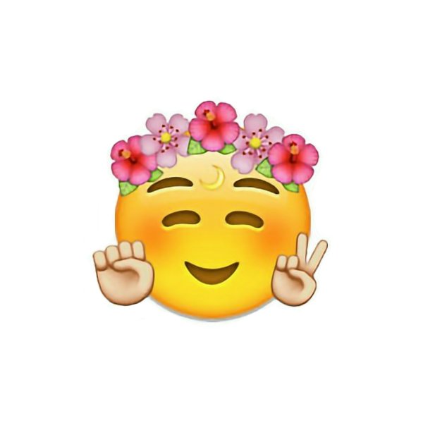 Смайлик с венком