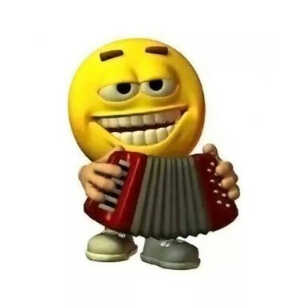 Смайлик с аккордеоном