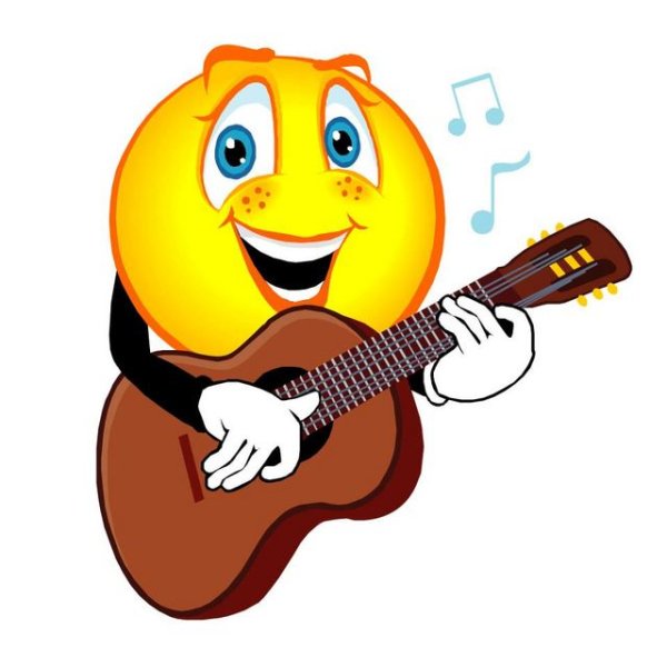 Смайлик с гитарой