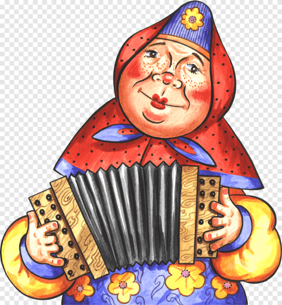 Бабушка с гармошкой