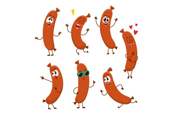 Сосиски мультяшные