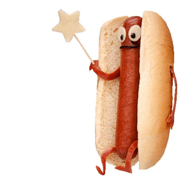 Смешная сосиска