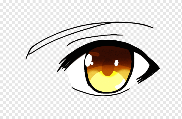 Желтые глаза аниме