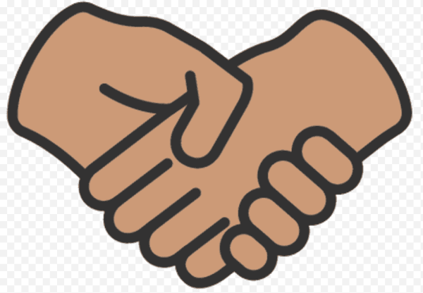 Смайлик пожимание рук