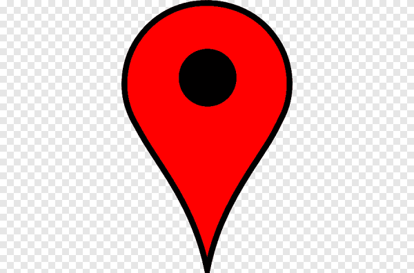 Метка на карте без фона