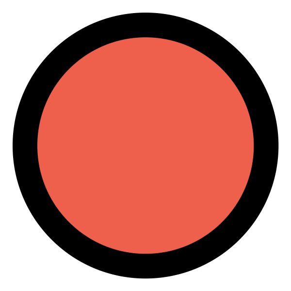 Красный круг на черном фоне