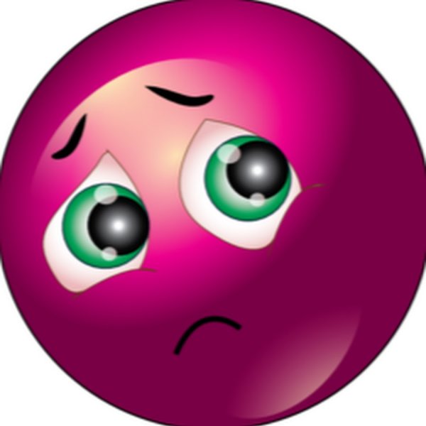 Грустный смайлик