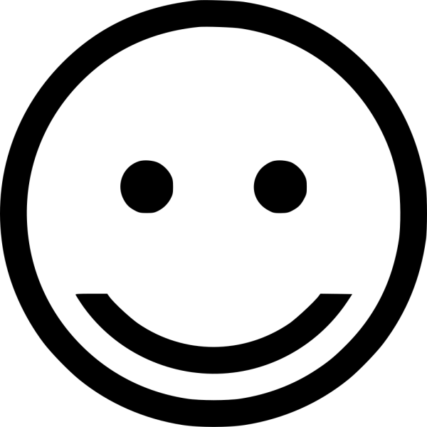 Смайлик с черными точками
