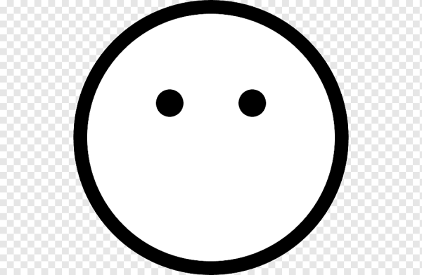 Грустный смайлик черно белый