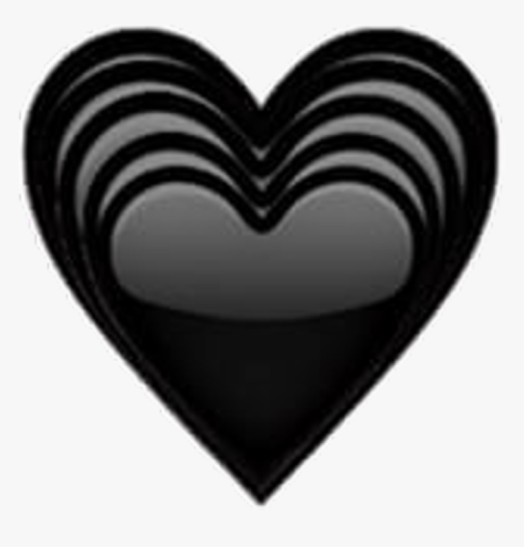 Чёрное сердце смайлик